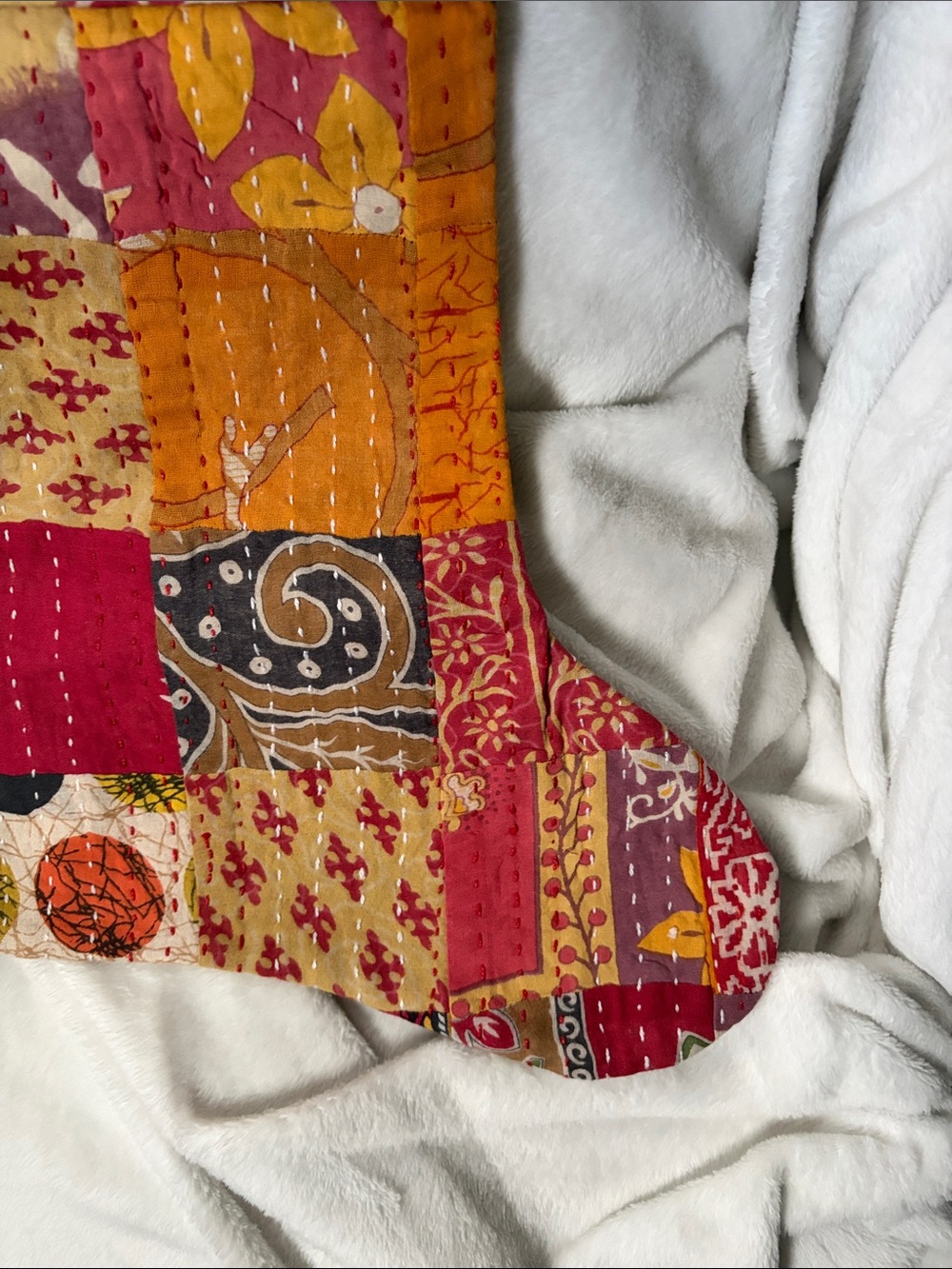 Patchwork Quilted Stocking - Picture 4 of 5